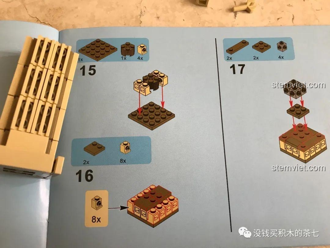 Vòng quay London Eye đã hoàn thành trong bộ Wekki 516000 Gấu Teddy Yêu London.