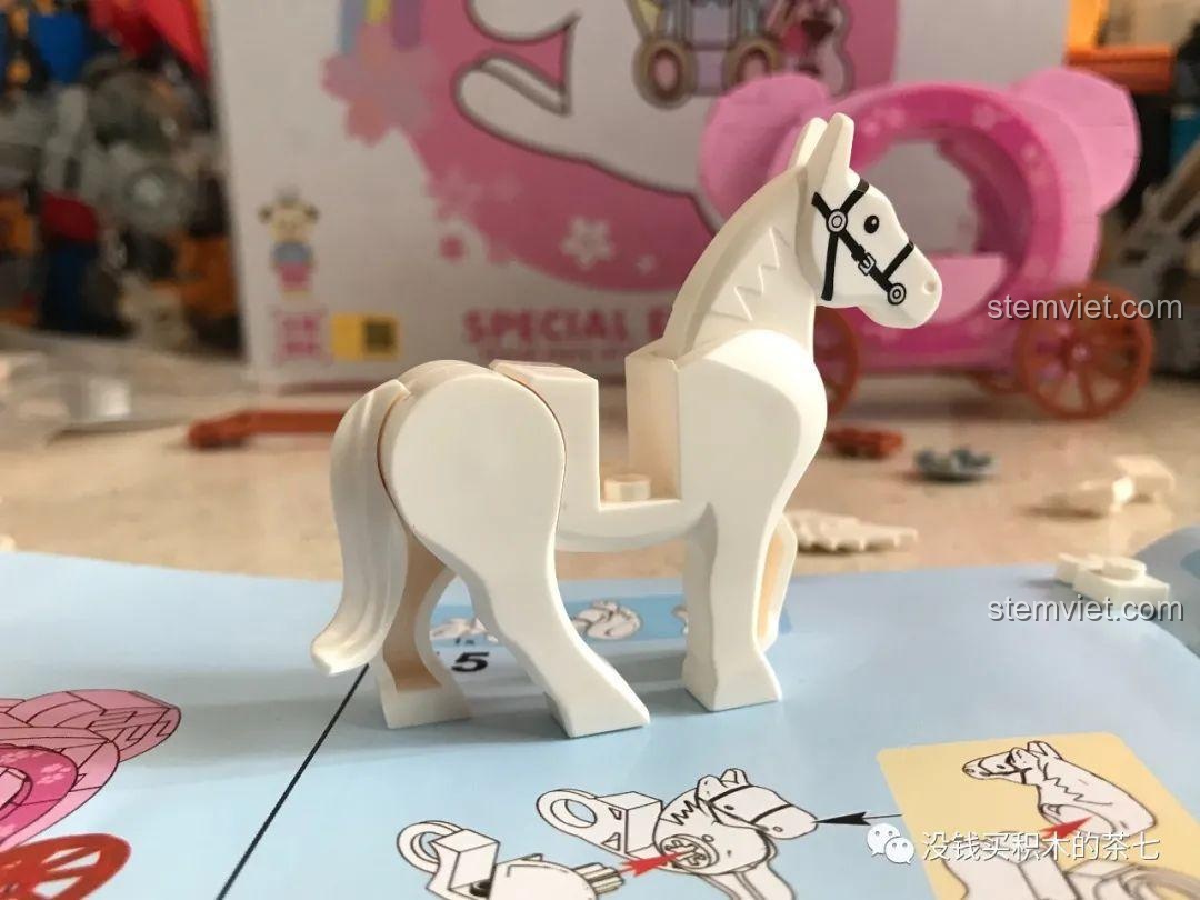 Hướng dẫn lắp ráp minifigure trong bộ Wekki 516001 Gấu Teddy Đi Xe Ngựa.