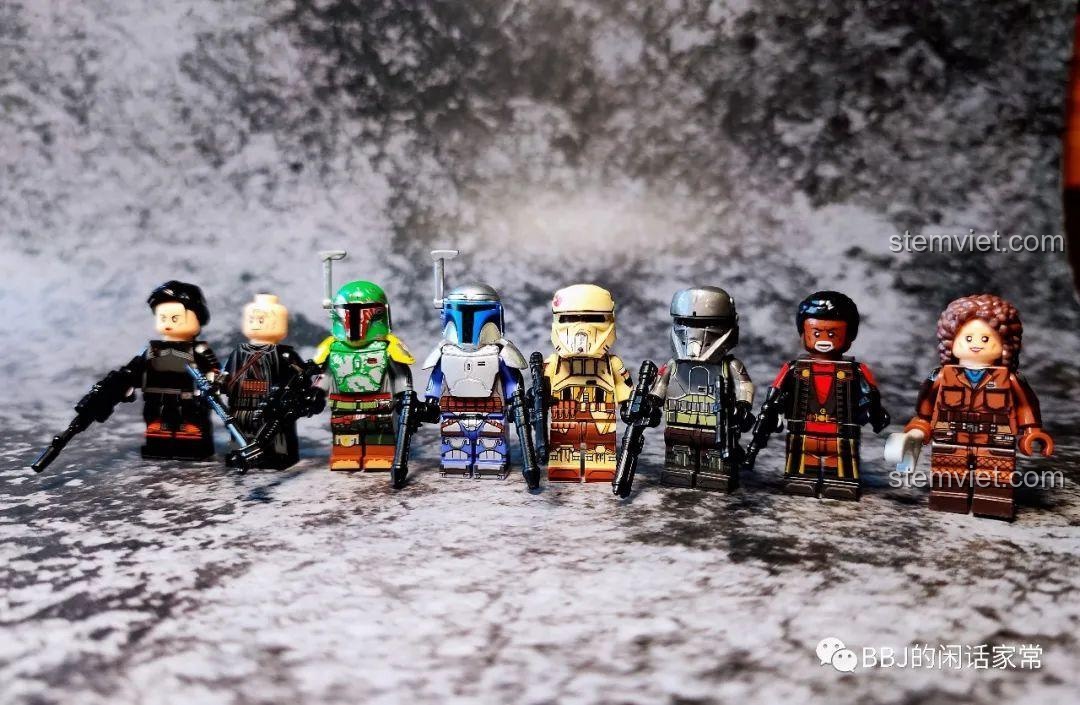 Minifigure Cobb Vanth mặc giáp Boba Fett từ bộ WM6122 Star Wars The Mandalorian, review.