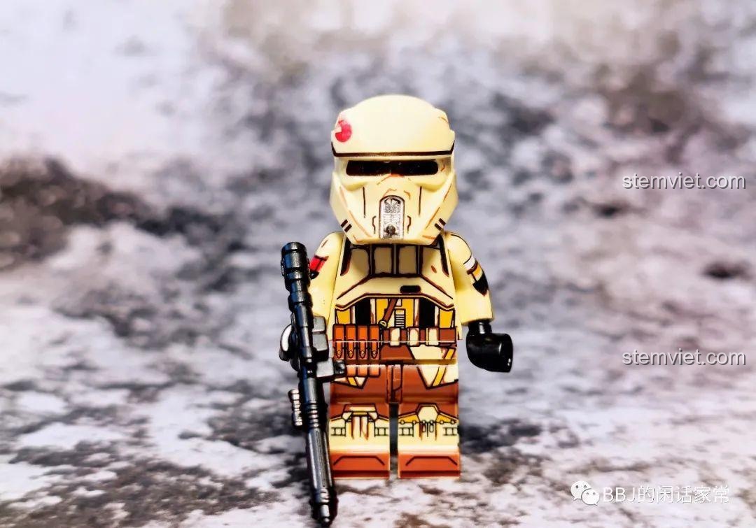 Minifigure Shoretrooper từ bộ WM6122 Star Wars The Mandalorian, review chi tiết giáp.