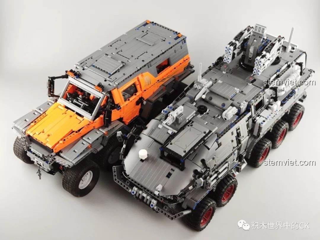 Cận cảnh các chi tiết nhỏ của mô hình Xe Vận Chuyển Quân Sự CN171-11 ONEBOT.