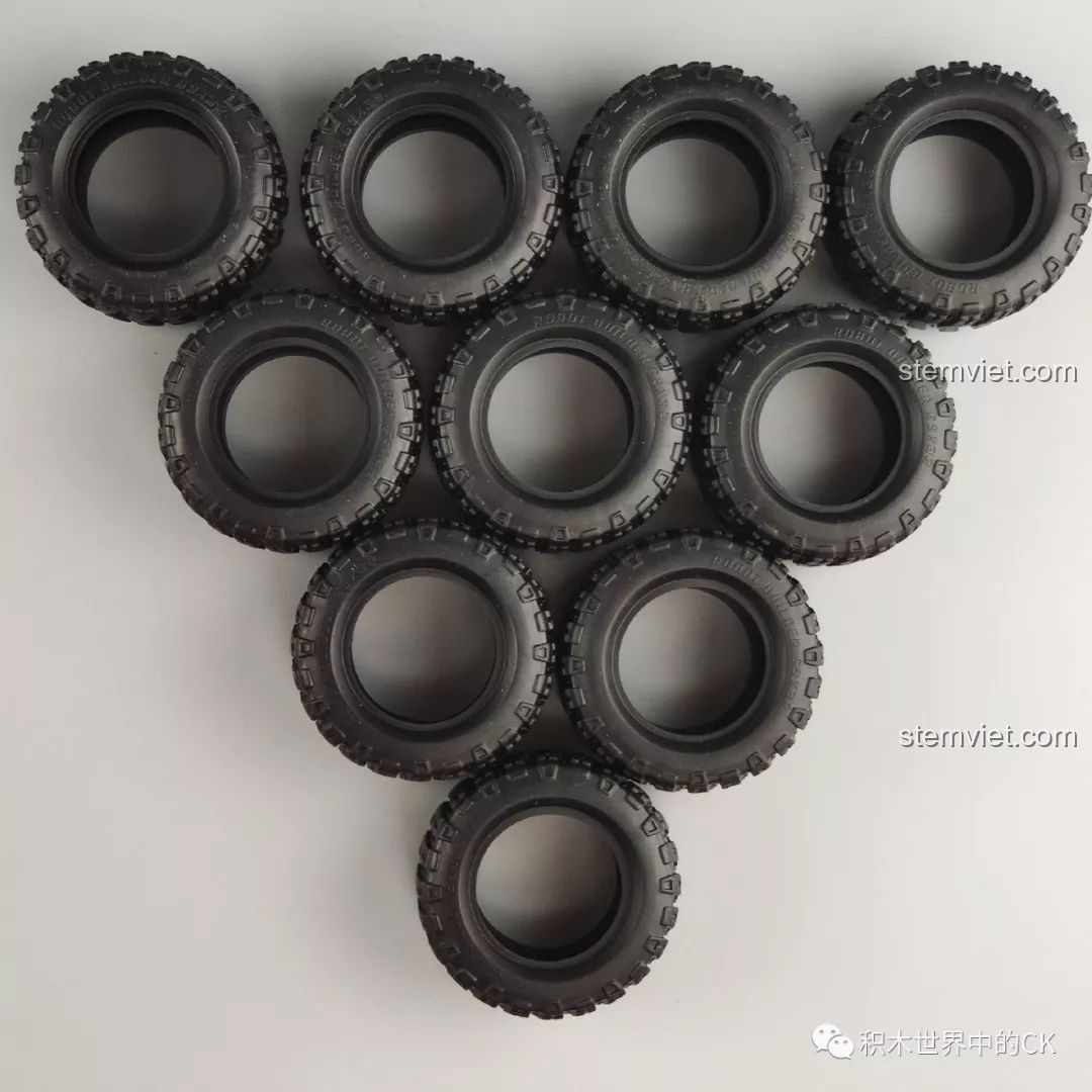 10 chiếc lốp cao su chất lượng cao của bộ lắp ráp Xe Vận Chuyển Quân Sự CN171-11 Lưu Lạc Địa Cầu ONEBOT.