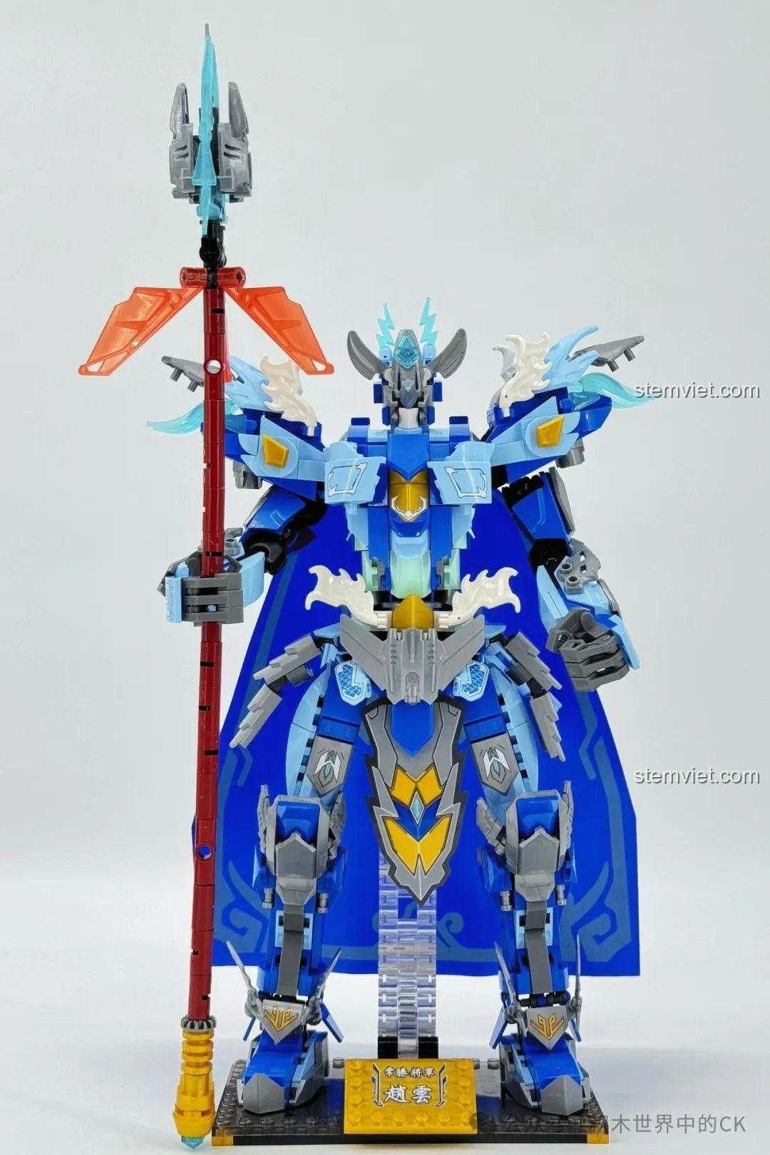 Ảnh 27 của bộ lắp ráp ZHEGAO GZ2028 Cơ Giáp Triệu Vân Hổ Uy Tướng Quân, mô tả chi tiết giáp vai. Review đồ chơi robot Triệu Vân GZ2028.