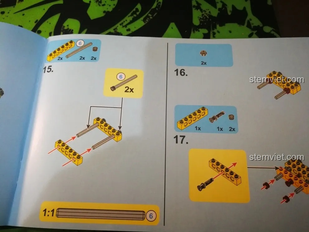 Trang sách hướng dẫn lắp ráp ong máy Sembo với các bước chi tiết và hình ảnh minh họa.