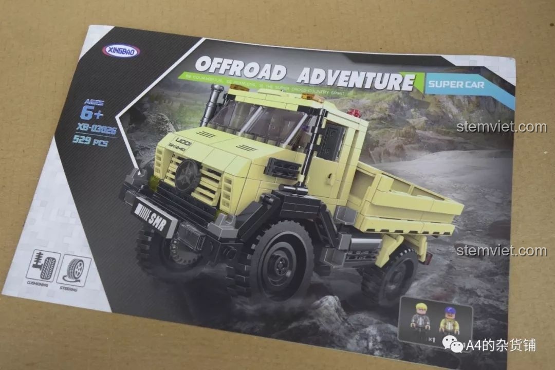 Sách hướng dẫn lắp ráp chi tiết cho bộ đồ chơi Xe tải Mercedes-Benz Unimog XB-03026.