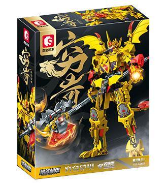 Hộp sản phẩm bộ lắp ghép Cơ Giáp Cùng Kỳ SEMBO 103369, đồ chơi lắp ráp Robot Cùng Kỳ cho bé trai 6 tuổi, giá tốt