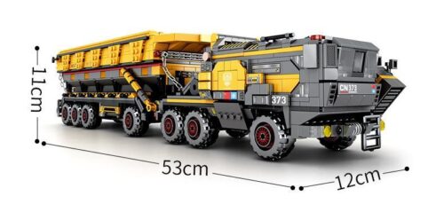 Bộ lắp ghép Xe tải vận chuyển CN373 Sembo Block 107008 với kích thước mô hình 53x12x11cm, đồ chơi lắp ráp chất lượng cao cho con trai 6 tuổi, giá tốt.