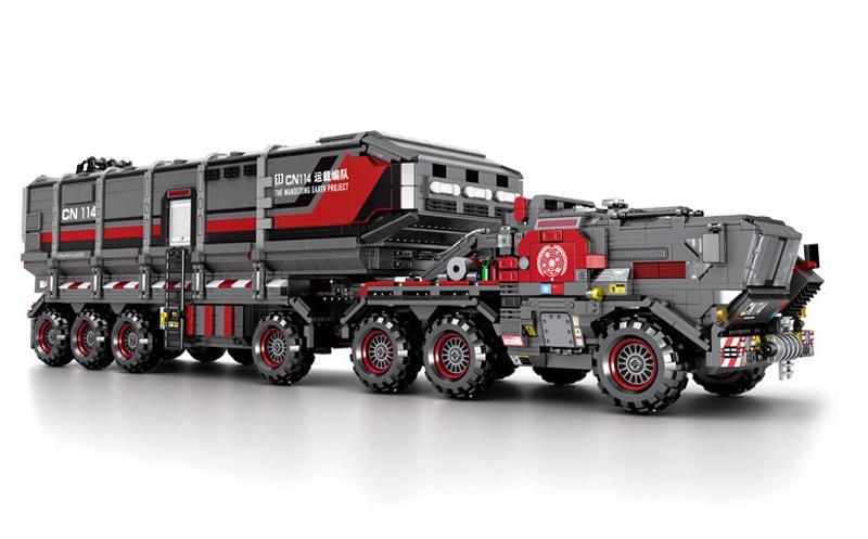 bộ đồ chơi Xe Vận Tải Hộp CN171-11, mô hình xe tải khổng lồ The Wandering Earth, đồ chơi lắp ráp 3712 mảnh, phù hợp bé trai 6 tuổi, giá tốt.