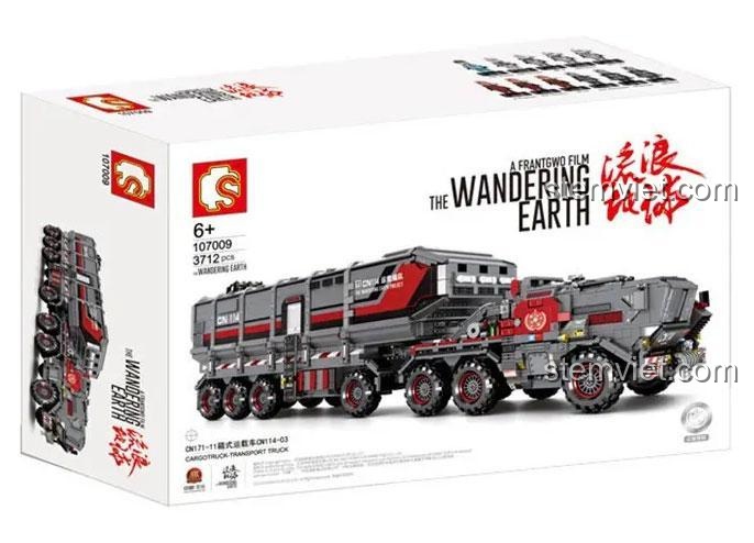 Hộp sản phẩm đồ chơi lắp ghép Xe Tải Vận Chuyển Hộp CN171-11, đồ chơi lắp ráp xe tải The Wandering Earth, 3712 mảnh ghép, món quà tuyệt vời cho bé trai 6 tuổi, giá tiết kiệm.