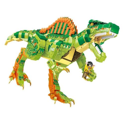 Bộ lắp ghép Khủng long Spinosaurus Sembo 205023 đồ chơi mô hình Khủng long bạo chúa Spinosaurus 1415 chi tiết màu xanh lá cam cho bé trai 6 tuổi giá tốt