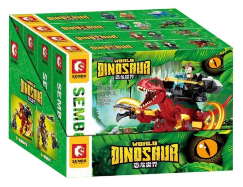 SEMBO 205043 Khủng Long Cơ Khí Thế Giới Khủng Long bộ đồ chơi lắp ghép cho bé trai 6 tuổi
