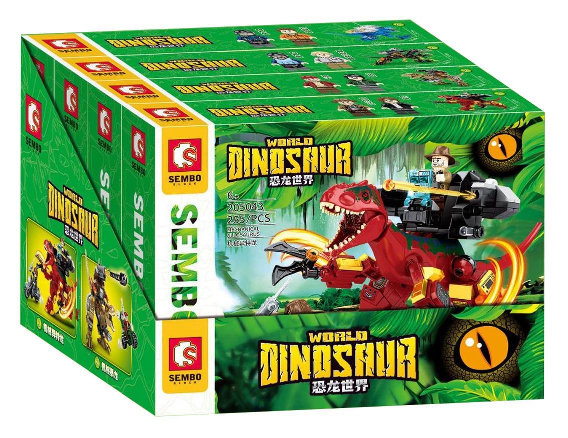 SEMBO 205043 Khủng Long Cơ Khí Thế Giới Khủng Long bộ đồ chơi lắp ghép cho bé trai 6 tuổi