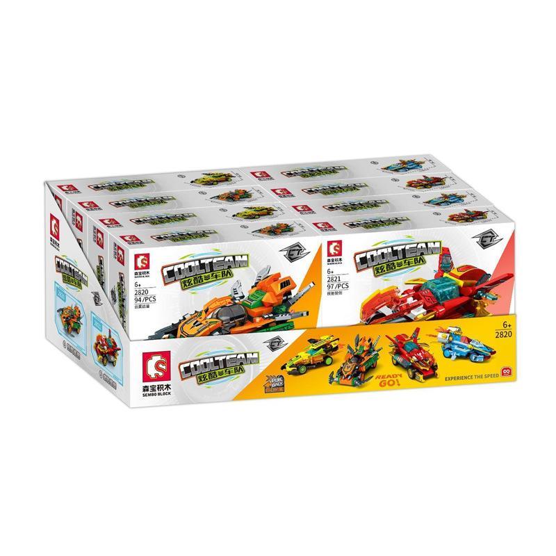 Tổng hợp các mẫu xe đua trong bộ sưu tập Cool Team của Sembo, bao gồm mẫu 2820.