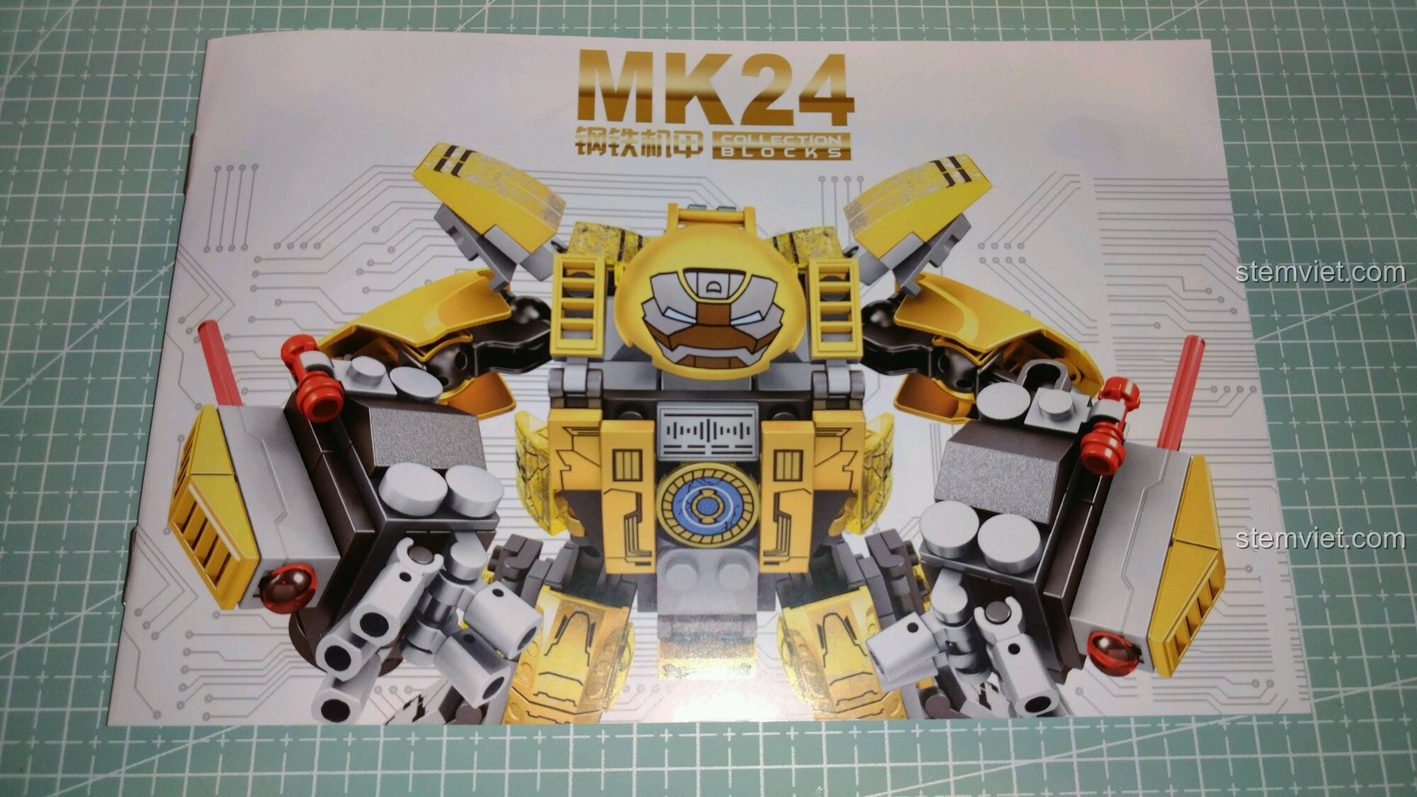 Sách hướng dẫn lắp ráp chi tiết của bộ đồ chơi Sembo Block 60003.