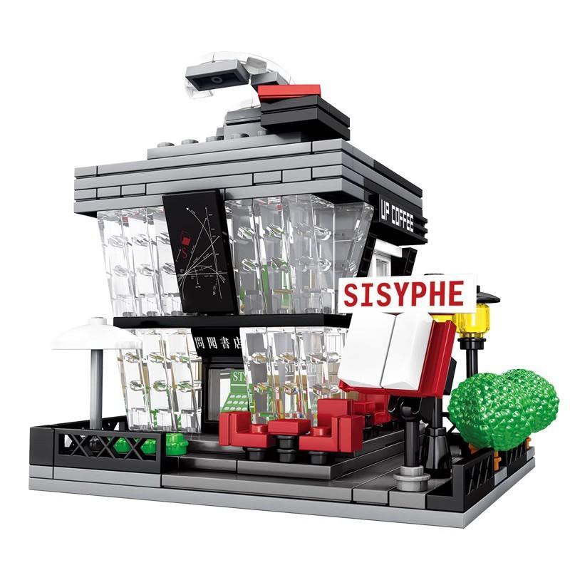 Bộ lắp ghép Mô hình hiệu sách SEMBO 601151 có đèn LED, thiết kế độc đáo, dành cho bé trai và bé gái 6 tuổi, giá tốt.