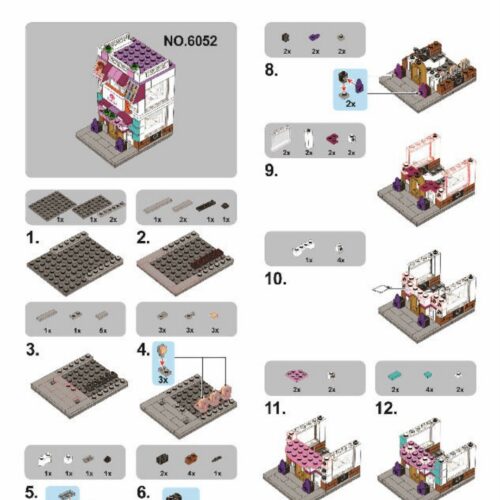 Cửa Hàng Làm Móng Dạo Phố Ngày Lễ SEMBO 601522 hướng dẫn SEMBO SD6052 Cửa hàng làm móng