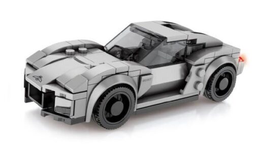 Ảnh render 3D chi tiết của bộ lắp ráp Siêu xe Rezvani Beast Alpha Sembo 607027, một món đồ chơi mô hình giá rẻ cho bé trai 6 tuổi.