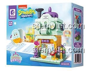 Đồ chơi xếp hình 2223, đồ chơi xây dựng SEMBO 612 223, hộp đồ chơi lắp ráp Bảo tàng Nghệ thuật của Bạch Tuộc, món quà đáng tiền cho bé 8 tuổi.