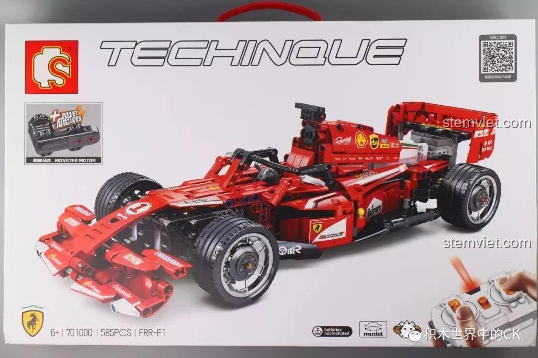 Ảnh review thực tế hộp đồ chơi lắp ráp Xe đua F1 Ferrari 701000 từ người dùng.