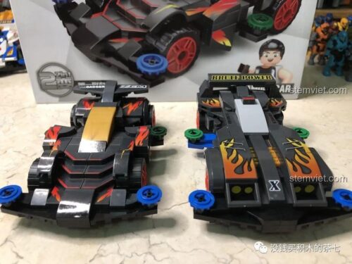 Poster phim hoạt hình Anh Em Nhà Tốc Độ, nguồn cảm hứng cho bộ lắp ráp Xe đua Tamiya Tri-Dagger ZMC 607070.