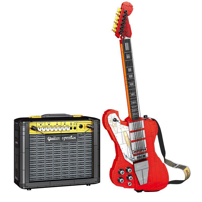 Bộ đồ chơi Sembo 708946 Mô hình Đàn Guitar Điện và Amply, đồ chơi lắp ráp guitar điện chất lượng cao cho con trai 5 tuổi, giá tốt.