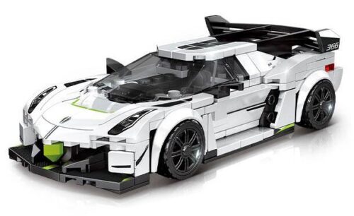 Bộ lắp ráp Siêu xe Koenigsegg Rocket SEMBO 714542 màu trắng đen, mô hình xe thể thao Koenigsegg BK.8 chi tiết sắc nét, đồ chơi mô hình cho bé trai 6 tuổi giá tốt.