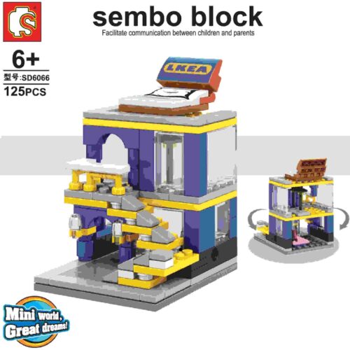 Cửa hàng nội thất IKEA Mini Sembo Block SD6066 hướng dẫn Sembo Block 6066 Cửa hàng nội thất IKEA Mini