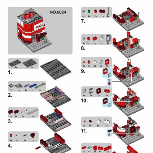 Cửa hàng nước ngọt Coca-Cola SEMBO SD6024 hướng dẫn SEMBO 6024 Cửa hàng mini