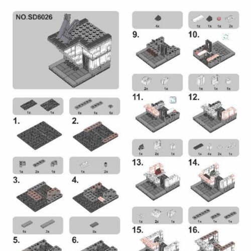 Cửa Hàng Đồ Hiệu Louis Vuitton Phố Ngày Lễ Sembo SD6026 hướng dẫn lắp ghép Sembo SD6026 Cửa Hàng Đồ Hiệu Louis Vuitton Phố Ngày Lễ