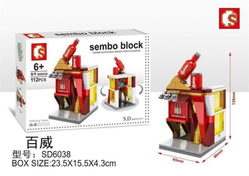 Bộ lắp ghép Cửa hàng Budweiser Sembo SD6038, đồ chơi mô hình cho bé trai 6 tuổi, giá rẻ.
