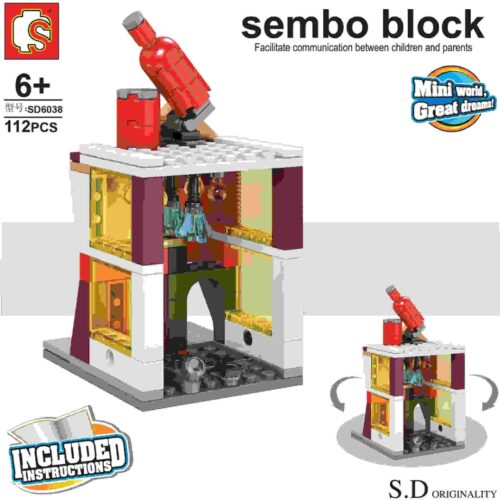 Mô hình Cửa hàng Budweiser Mini Sembo SD6038 sách hướng dẫn Sembo 6038 Mô hình Cửa hàng Budweiser Mini