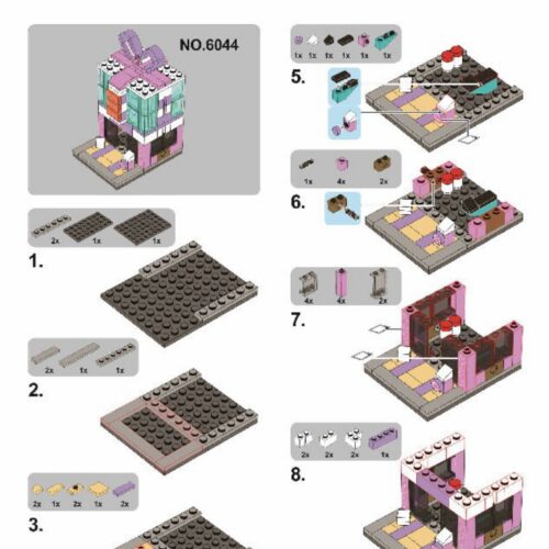 Cửa Hàng Quà Tặng Phố Ngày Lễ SEMBO SD6044 hướng dẫn SEMBO SD6044 Ngôi nhà quà tặng