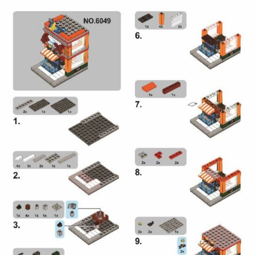 Cửa Hàng Hải Sản Sembo SD6049 sách Sembo 6049 Tiệm Hải Sản Mini