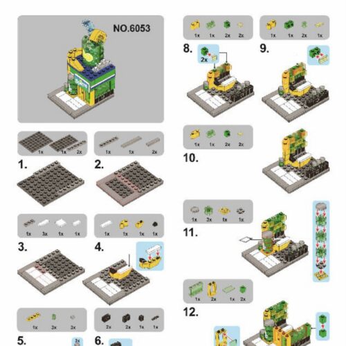 Cửa Hàng Nước Giải Khát Phố Ngày Lễ Sembo SD6053 sách hướng dẫn Sembo 6053 Cửa hàng phố ngày lễ