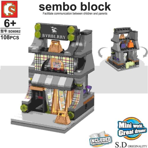 Cửa Hàng Quần Áo Mini SEMBO SD6062 hướng dẫn lắp ghép SEMBO SD6062 Tiệm thời trang mini