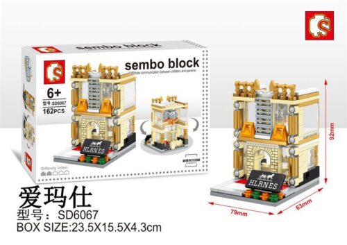 Bộ lắp ghép Sembo SD6067 Cửa hàng thời trang cao cấp HLRNES, đồ chơi mô hình cho bé gái 6 tuổi, giá rẻ.