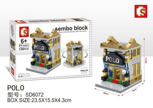 Bộ lắp ghép Cửa hàng POLO Sembo SD6072 giá rẻ, đồ chơi mô hình cho bé gái 6 tuổi.
