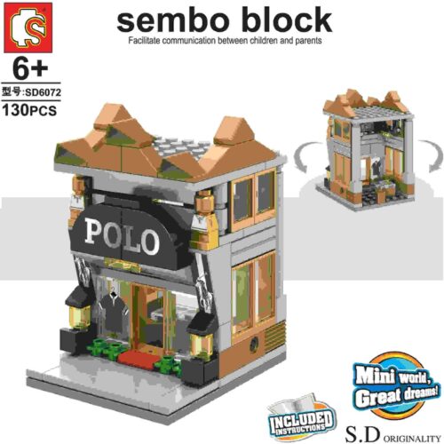 Cửa hàng thời trang POLO Sembo SD6072 sách lắp ghép Sembo SD6072 Shop thời trang POLO