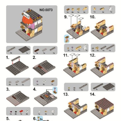 Cửa hàng trang sức Pandora Sembo SD6073 sách lắp ghép Sembo SD6073 Cửa hàng trang sức Pandora