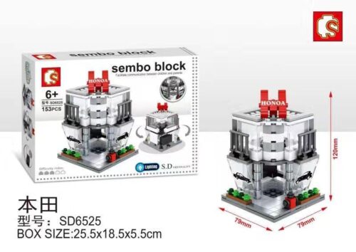 Bộ lắp ghép Cửa hàng 4S Honda Sembo SD6525 giá rẻ cho bé trai 6 tuổi. Mô hình showroom xe hơi hiện đại, chi tiết.