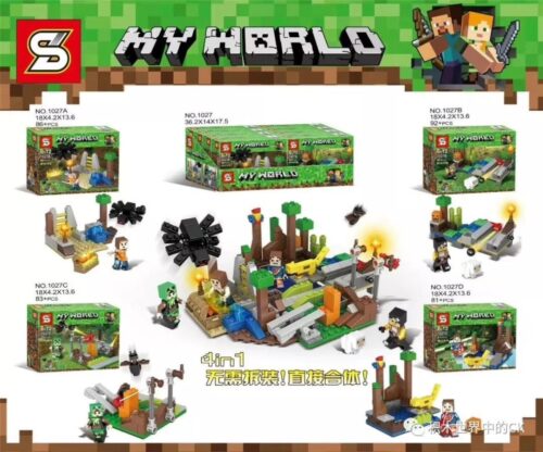 Bộ lắp ghép Thế giới Minecraft SY1027 của Sheng Yuan, đồ chơi xếp hình sáng tạo cho bé trai 6 tuổi, giá rẻ.