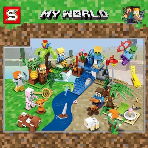 Bộ lắp ráp Sheng Yuan SY693-7 Thế giới Minecraft 8 kiểu, đồ chơi lắp ghép sáng tạo cho bé trai 6 tuổi, giá tốt
