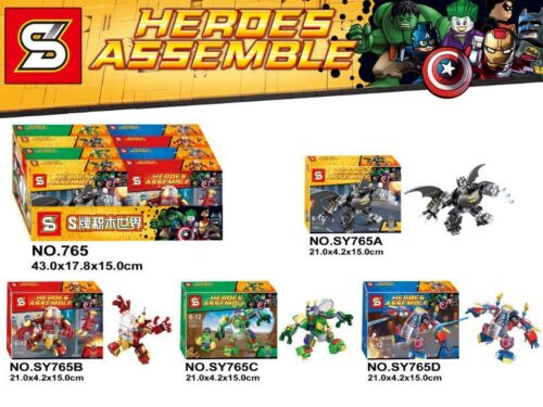 Bộ lắp ráp robot Batman Sheng Yuan SY765A giá rẻ cho bé trai 6 tuổi. Đồ chơi mô hình Mech Batman cực ngầu với 158 mảnh ghép.