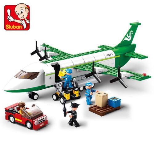 Bộ lắp ráp Máy bay chở hàng Sluban M38-B0371 với 383 mảnh ghép, đồ chơi cho bé trai 6 tuổi giá rẻ.