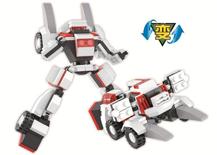 Bộ lắp ráp Sluban M38-B0382 Robot biến hình Hổ Răng Kiếm cho bé trai 6 tuổi, giá rẻ. Mô hình robot và xe chiến đấu.