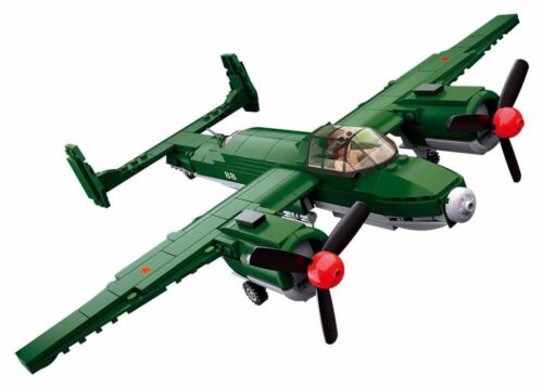 Bộ lắp ráp Máy bay ném bom TU-2 Sluban M38-B0688, đồ chơi mô hình máy bay quân sự cho bé trai 6 tuổi, giá tốt.