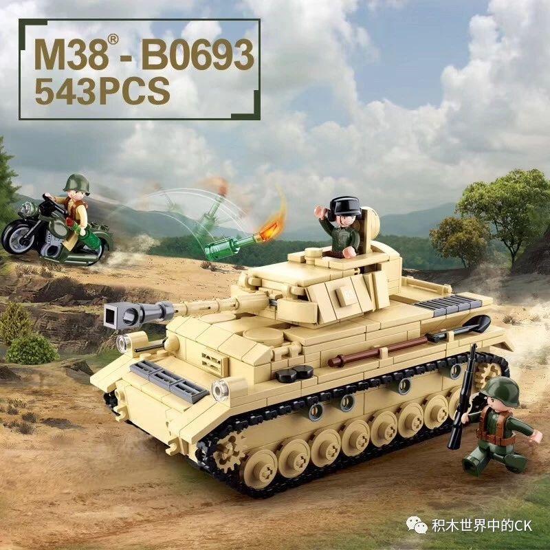 bộ đồ chơi Xe Tăng Panzer IV Sluban M38-B0693, đồ chơi lắp ráp Xe Tăng Đức Panzer IV cho con trai 6 tuổi, giá tốt