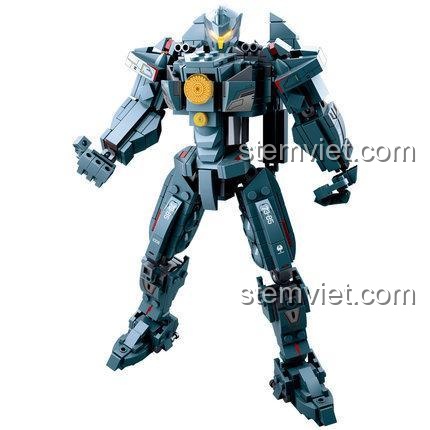 Bên trong hộp bộ lắp ráp Sluban M38-B0726A Người Máy Gipsy Avenger Phục Thù Lang Thang, các túi mảnh ghép và hướng dẫn, đồ chơi mô hình Robot Gipsy Avenger
