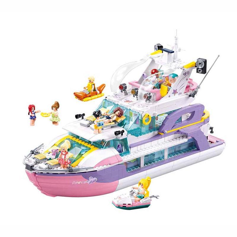 Bộ đồ chơi Du thuyền tiệc tùng Sluban M38-B1167 Giấc mơ hồng cho bé gái 6 tuổi, hơn 1100 mảnh ghép chất lượng cao