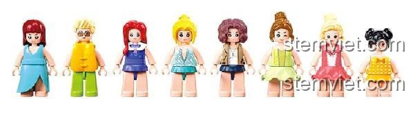 Các minifigure đáng yêu đi kèm bộ lắp ghép Du thuyền giải trí Sluban M38-B1167, tăng thêm niềm vui khi chơi